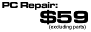 PC Repair $59